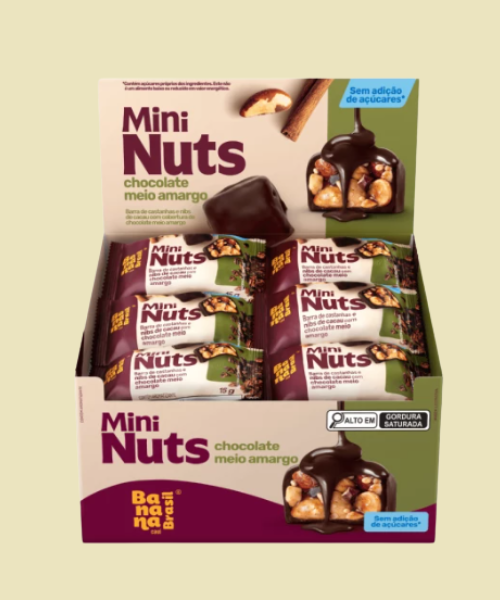 Mini Nuts Chocolate Meio Amargo 15g - Imagem 2