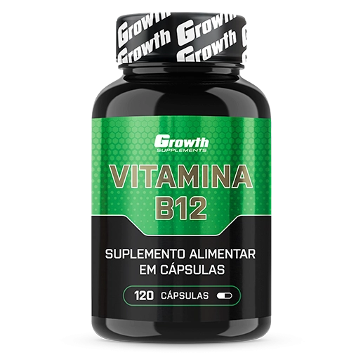 Vitamina B12 (120 cápsulas) - Growth Supplements