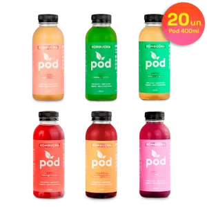 POD KOMBUCHA LIMÃO E GENGIBRE 400ml